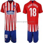 Camisetas De Futbol Niños Atletico Madrid Diego Costa 18 Primera Equipación 2018-19..